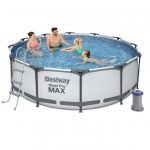 Басейн Каркасний Bestway Steel Pro Max 366x100 см з Фільтром і Драбиною 56418 - Літній Відпочинок для Сім'ї - Зображення 2