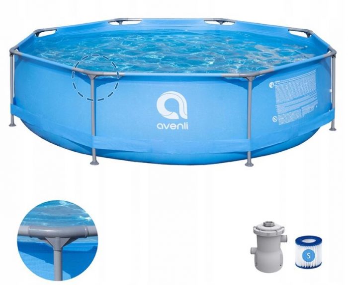 Басейн Каркасний AVENLI PRAIA 300x76 см з Насосом - Комфортне Купання у Вашому Саду - Зображення 2