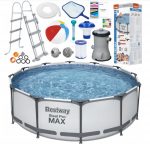 Каркасний Басейн BESTWAY 56418 Steel PRO-MAX 366x100 см - Стійкий і Зручний для Розваг