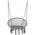 Крісло Підвісне Бразилійське Гойдалка Гамак Bonro B-092 Сірий - Комфорт та Стиль для Вашого Саду - Зображення 2