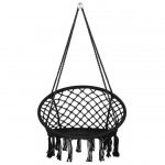 Крісло Підвісне Бразилійське Качалка Гамак Bonro B-092 Чорний - Релакс та Комфорт - Зображення 2