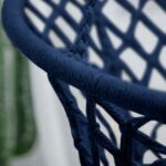 Плетена Садова Гойдалка Підвісна FUNFIT Синя - Стильний Відпочинок на Свіжому Повітрі - Зображення 6