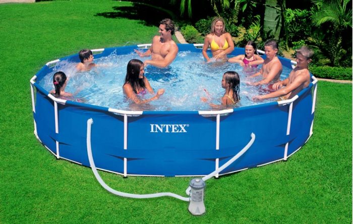 Каркасний Басейн Intex 28212 з Насосом 366x76 см - Літній Відпочинок у Вашому Саду - Зображення 2