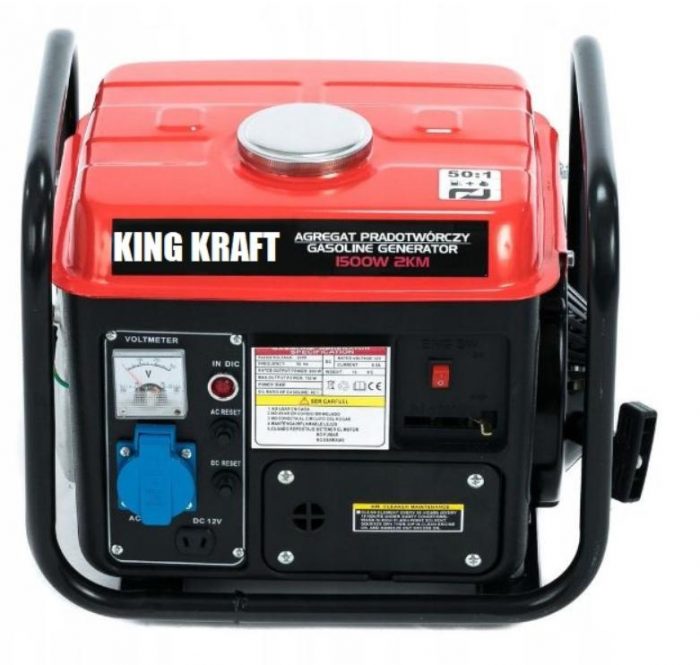 Генератор Однофазний KINGKRAFT 1500W 2HP - Економне Живлення - Зображення 5
