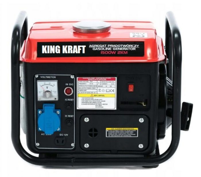 Генератор Однофазний KINGKRAFT 1500W 2HP - Економне Живлення - Зображення 2
