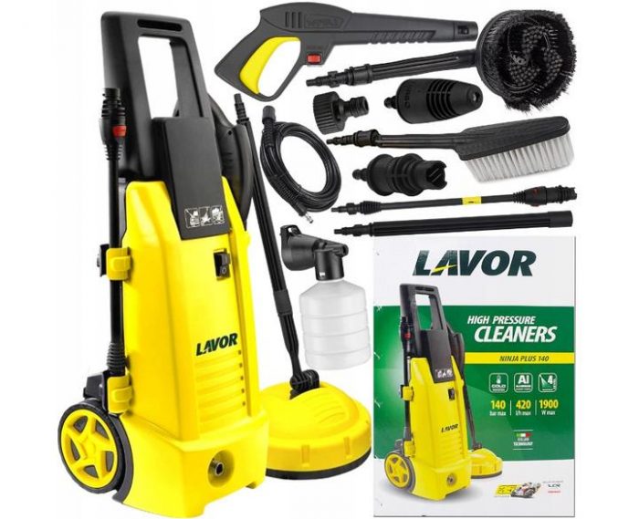 i85911897-c33d7a4d4639fec2e2fbcb68582f6e7c-1718625121397 Мийка Високого Тиску Lavor 140 бар 1900 Вт NINJA PLUS 140 - Потужне Очищення з Професіональним Насосом - Зображення 1