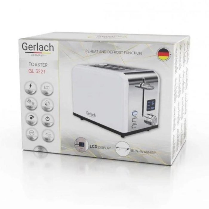 Тостер Електричний Gerlach GL 3221 - Хрусткі Тости за Лічені Хвилини - Зображення 8