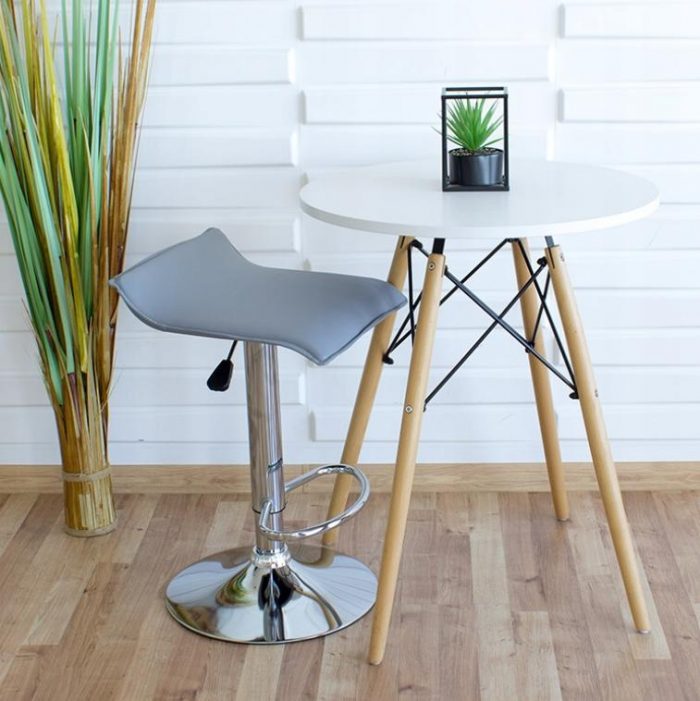 Барний Стілець Escal Сірий 707G - Стильний Дизайн для Вашого Бару або Кухні - Зображення 4