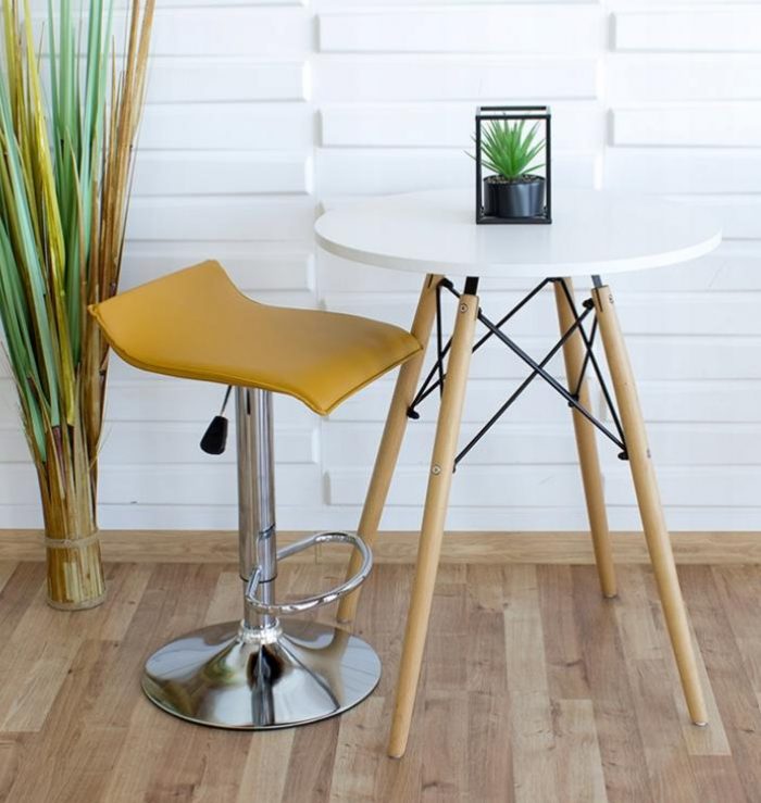 Барний Стілець Escal Жовтий 707HO - Стильний та Комфортний для Вашого Бару - Зображення 4