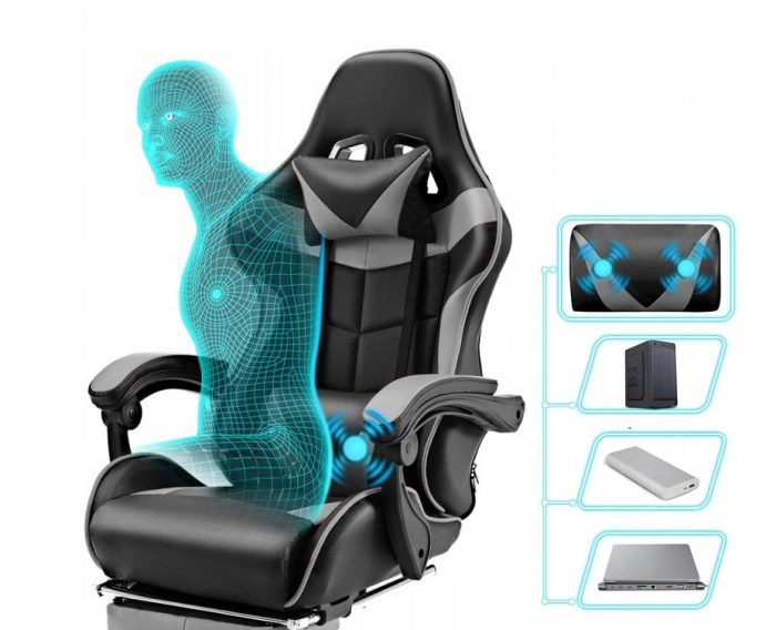 Геймерське Крісло з Підніжкою MatMay GAMING - Максимальний Комфорт для Геймерів - Зображення 3