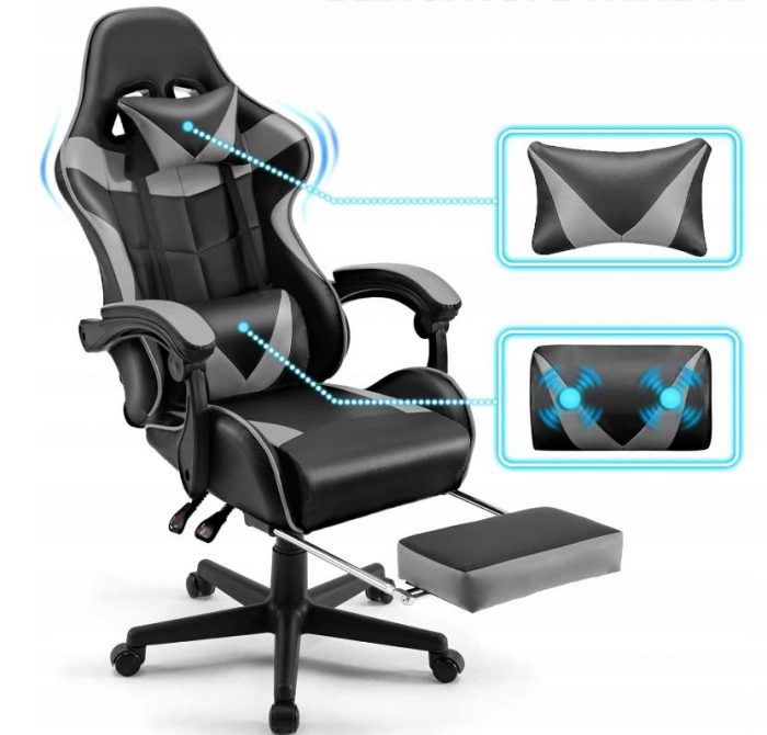 Геймерське Крісло з Підніжкою MatMay GAMING - Максимальний Комфорт для Геймерів - Зображення 6