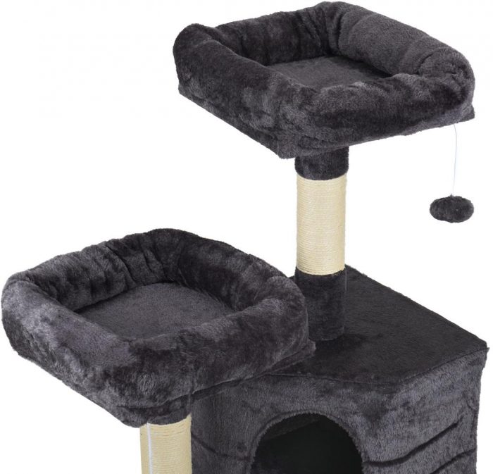 Кігтеточка та Лежанка для Кота з Ящиком на 5 Рівнів - Комфортна Кігтеточка для Вашого Кота з Місцем для Ігор і Відпочинку - Зображення 4