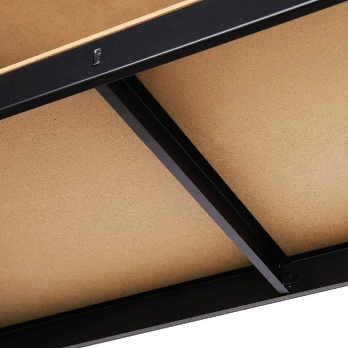 Металевий Складський Стелаж 150x75x30 см Чорний - Міцний і Просторий для Організації - Зображення 7