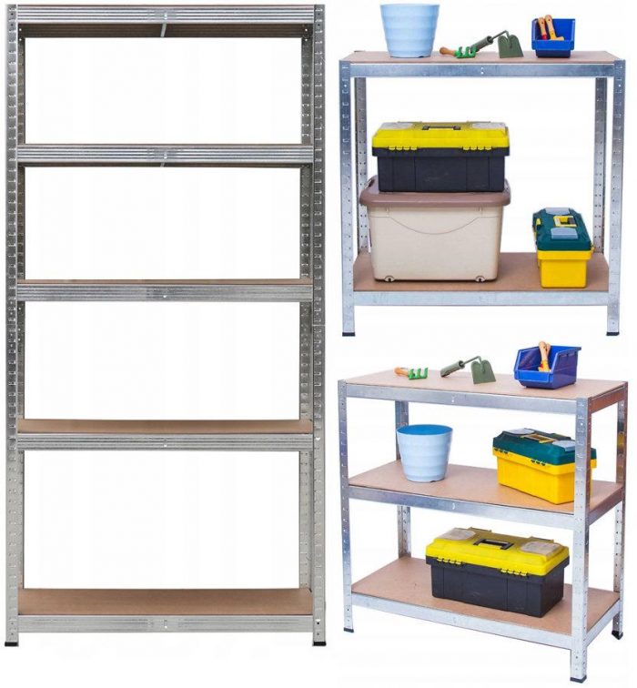 Стелаж Металевий Складський 150x75x30 см - Міцний та Функціональний для Складу - Зображення 2