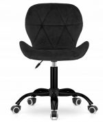 Офісне Крісло Muf-Art, Чорне Оксамит - Стиль і Комфорт для Вашого Робочого Місця - Зображення 4