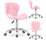 Обертове Крісло Muf-Art DORM, Рожеве - Стильний Комфорт для Вашого Інтер'єру