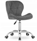 Офісне Крісло MemFlow K9, Сірий Оксамит - Елегантність і Зручність - Зображення 4
