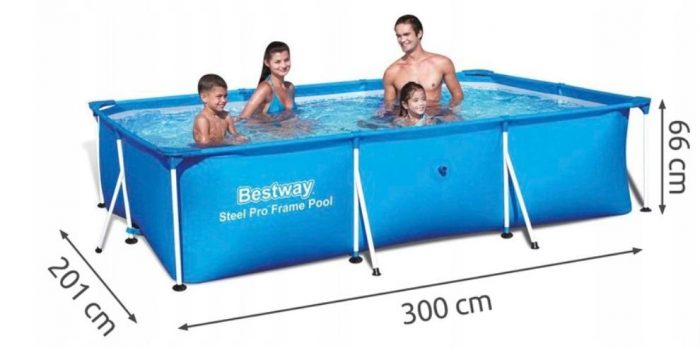 Каркасний Прямокутний Басейн BESTWAY 300x201 см 19 в 1 - Літній Відпочинок для Всієї Родини - Зображення 4