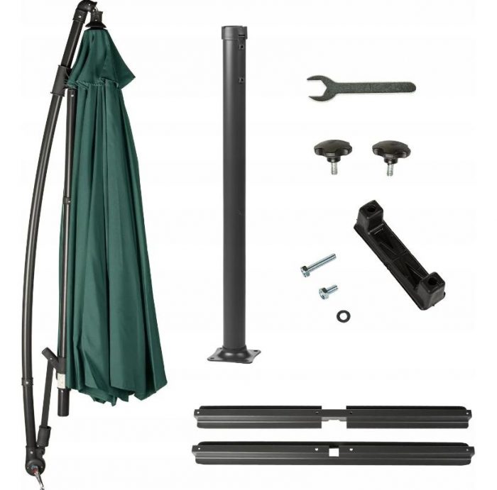 Велика Складна Садова Парасолька CLASSIC UV50 OUTTEC - Захисна парасолька з ультрафіолетовим захистом для саду - Зображення 12