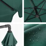 Велика Складна Садова Парасолька CLASSIC UV50 OUTTEC - Захисна парасолька з ультрафіолетовим захистом для саду - Зображення 4