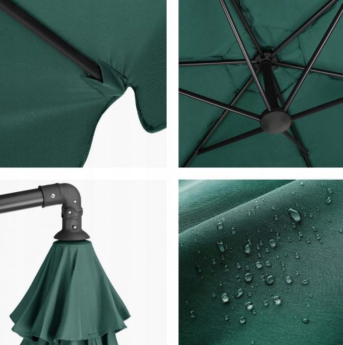 Велика Складна Садова Парасолька CLASSIC UV50 OUTTEC - Захисна парасолька з ультрафіолетовим захистом для саду - Зображення 4