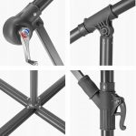 Велика Складна Садова Парасолька CLASSIC UV50 OUTTEC О-66277 - Захист від Сонця та Дощу - Зображення 5