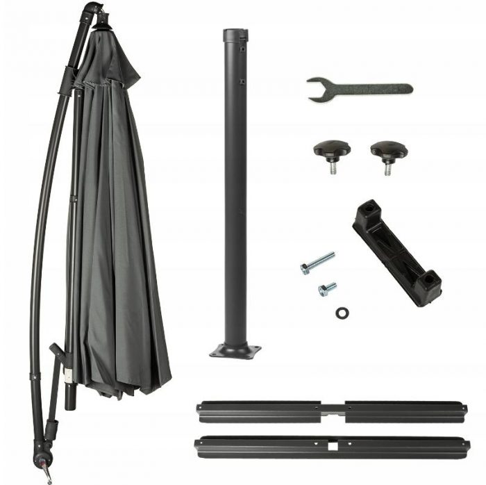 Велика Складна Садова Парасолька CLASSIC UV50 OUTTEC О-66277 - Захист від Сонця та Дощу - Зображення 11