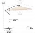 Велика Складна Садова Парасолька CLASSIC UV50 OUTTEC О-66278 - Захист Від Сонця та Дощу - Зображення 3