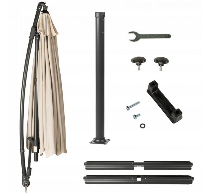 Велика Складна Садова Парасолька CLASSIC UV50 OUTTEC О-66278 - Захист Від Сонця та Дощу - Зображення 12