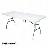 Стіл Складаний Переносний Heckermann 180x74x74 White - Ідеальний для Пікніка та Подій - Зображення 2
