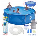 Каркасний Басейн Avenli 300х76 см + Насос + Фільтр - Ідеальний для Літнього Відпочинку - Зображення 2