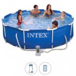 Каркасний Басейн Intex 305х76 см 28202 з Тентом і Фільтр-Насосом - Літній Відпочинок для Всієї Родини - Зображення 3