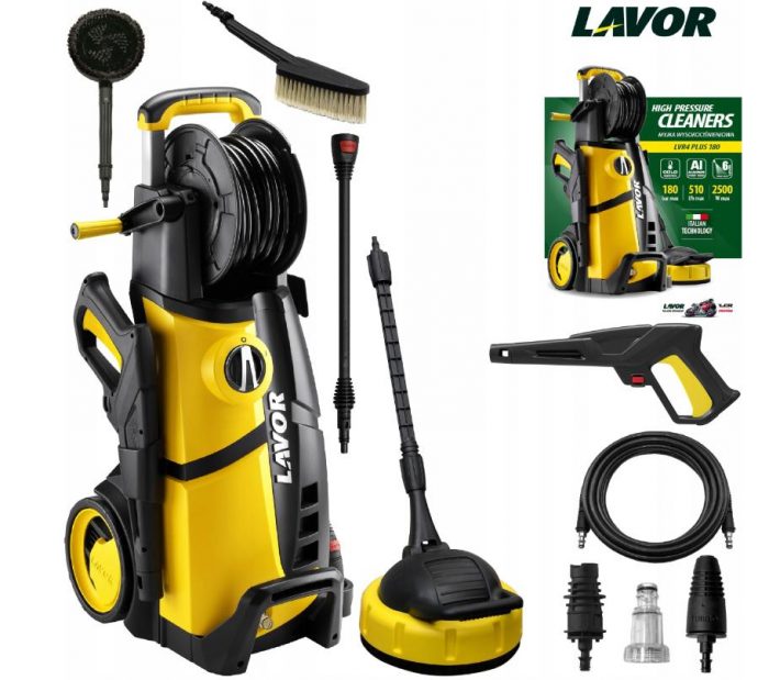 i86251502-e70e038f0a32b38ce59771cc0826161a-1719405807889 Мийка Високого Тиску Lavor 180 Бар 2500 Вт LVR 4180 - Ефективне Очищення з Професійною Потужністю - Зображення 1