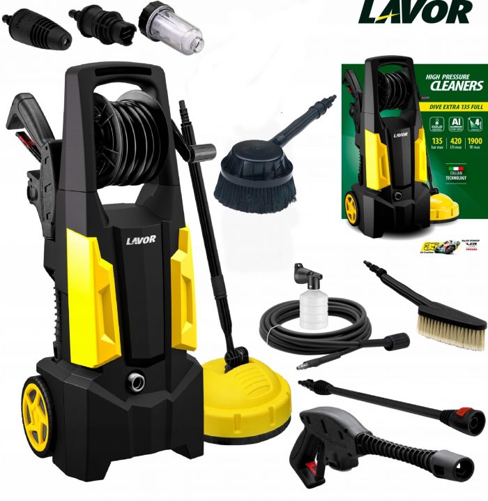 i86265847-6adf9ad33b1a59df4fd1805bea5fb8e4-1719407703901 Мийка Високого Тиску Lavor 135 Бар 1900 Вт Dive Extra 135 Full - Професійне Очищення з Потужним Тиском - Зображення 1