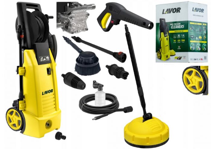 i86285541-260807462bcccfbf97b4d45ef09f6005-1719474252422 Мийка Високого Тиску Lavor 145 Бар 1900 Вт Ninja Extra 145 - Професійне Очищення з Потужністю - Зображення 1