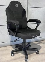 Офісне Крісло LUGANO MARIO BLACK FULL FABRIC - Елегантність та Комфорт для Робочого Місця - Зображення 10