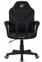 Офісне Крісло LUGANO MARIO BLACK FULL FABRIC - Елегантність та Комфорт для Робочого Місця - Зображення 2