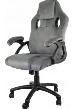 Геймерське Крісло Lugano CARRERA M ALCANTARA GREY - Преміум Комфорт