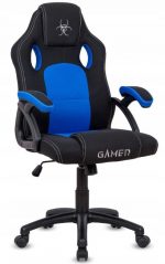 Геймерське Крісло Lugano CARRERA M BLUE FABRIC - Ідеальний Вибір для Геймерів - Зображення 4