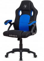 Геймерське Крісло Lugano CARRERA M BLUE FABRIC - Ідеальний Вибір для Геймерів - Зображення 3