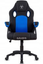 Геймерське Крісло Lugano CARRERA M BLUE FABRIC - Ідеальний Вибір для Геймерів - Зображення 2