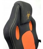 Геймерське Крісло Lugano CARRERA M ORANGE FABRIC - Комфорт для Довгих Геймерських Сесій - Зображення 8