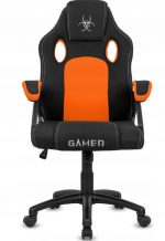 Геймерське Крісло Lugano CARRERA M ORANGE FABRIC - Комфорт для Довгих Геймерських Сесій - Зображення 2