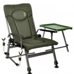 Крісло Рибальське Коропове Складне зі Столиком і Тримачем Вудки М-Elektrostatyk F5R ST/P - Ідеальне для Риболовлі