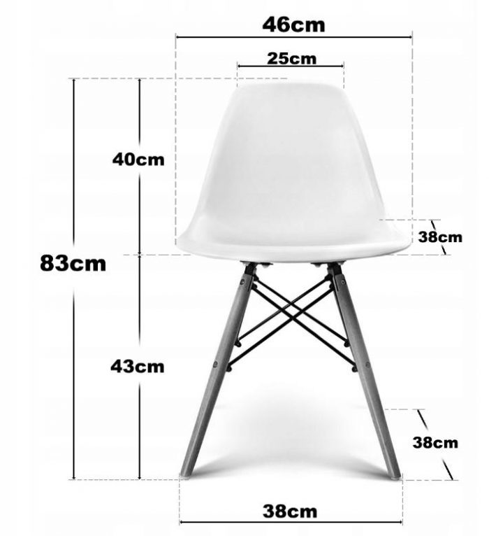Скандинавське Крісло Lugano IMPERIA BIANCO для Вітальні, Кухні, Їдальні - Елегантний Дизайн - Зображення 9