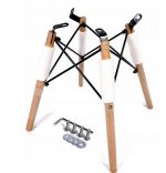 Скандинавське Крісло LUGANO IMPERIA BEIGE BLACK LEGS - Стильний і Комфортний Вибір для Вашого Інтер'єру - Зображення 6
