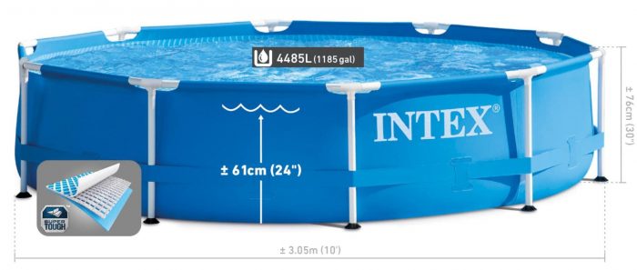 Каркасний Басейн Intex 28202 з Насосом 305x76 см - Комплект 8 в 1 - Зображення 2