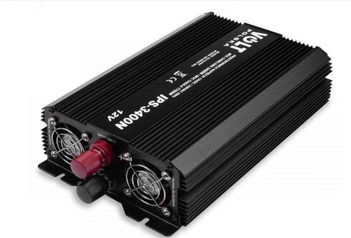 Перетворювач Volt Polska IPS-3400N 12V 230V 1700/3400W USB - Потужний Інвертор - Зображення 2