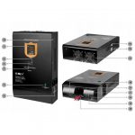 Настінний Сонячний Перетворювач (Інвертор) KEMOT PROsolar-5000 (48V 230V 5000VA/3500W) - Ефективне Сонячне Енергозабезпечення - Зображення 2