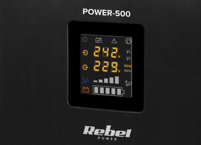 Джерело Аварійного Живлення UPS Rebel Power 500 12V/230V RB-4011 - Надійний Захист для Ваших Пристроїв - Зображення 5